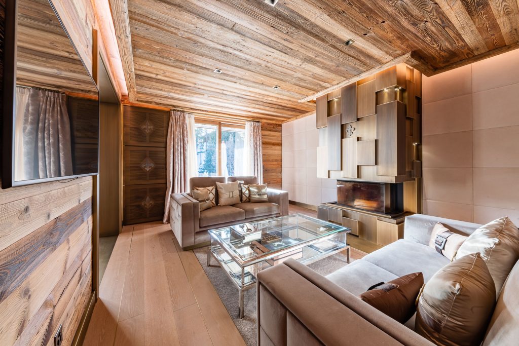 Living Room, Chalet Two, Ultima Crans-Montana