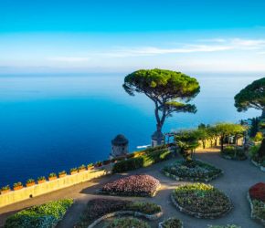 Garden in Ravello village, Amalfi coast, Italy