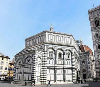 A general view taken on March 10, 2020 shows the deserted Piazza del Duomo in Florence, Tuscany, with the Battistero di San Giovanni (C) and the Santa Maria del Fiore cathedral (Rear) as Italy imposed unprecedented national restrictions on its 60 million people on March 10 to control the deadly coronavirus. (Photo by Carlo BRESSAN / AFP) (Photo by CARLO BRESSAN/AFP via Getty Images)