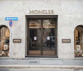 The Moncler store in via Monte Napoleone closed during the first day of the new Milanese lockdown due to the Coronavirus pandemic (Covid-19). Milan (Italy), November 6th, 2020 (Photo by Marco Piraccini/Archivio Marco Piraccini/Mondadori Portfolio via Getty Images)